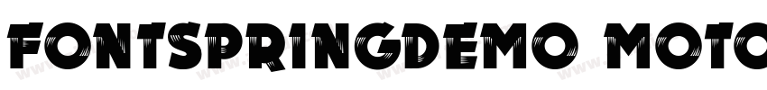 FONTSPRINGDEMO Motor字体转换
